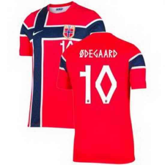 Men 10 Norway Martin Odegaard 2026 Home Stadium Replica Jersey   1
